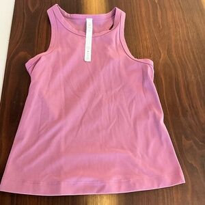 Purple cropped racer back lululemon tank